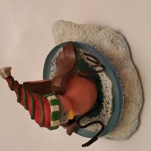 Sleding snowbird on ice